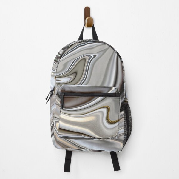 Item preview, Shinny silver liquid paint marble pattern designed and sold by 1Celery.