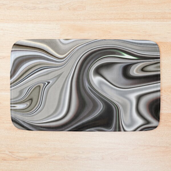 Item preview, Shinny silver liquid paint marble pattern designed and sold by 1Celery.