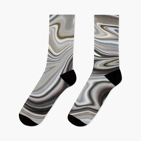 Item preview, Shinny silver liquid paint marble pattern designed and sold by 1Celery.