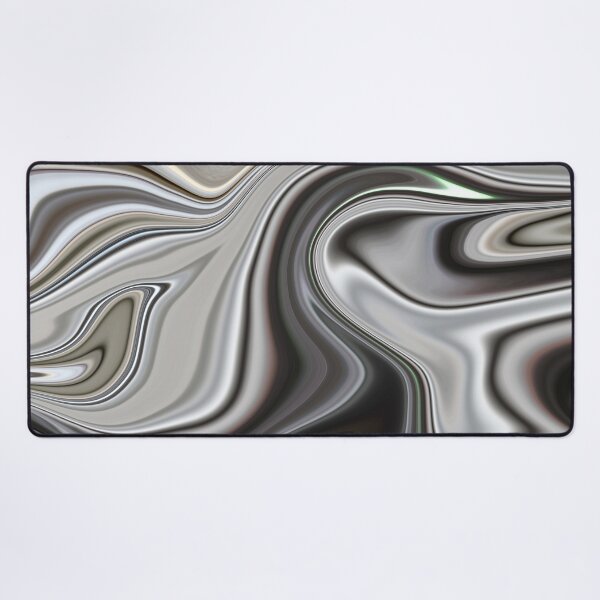 Item preview, Shinny silver liquid paint marble pattern designed and sold by 1Celery.