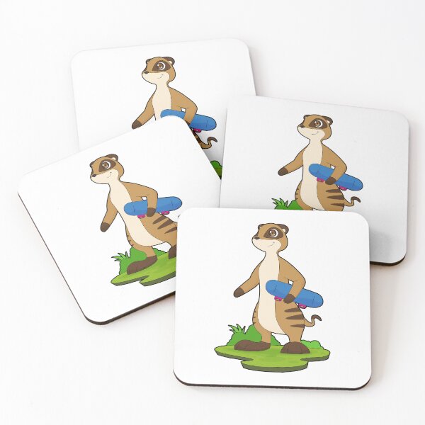 Item preview, Meerkat Skater Skateboard designed and sold by Snabdesign84.