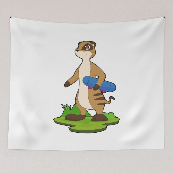 Item preview, Meerkat Skater Skateboard designed and sold by Snabdesign84.