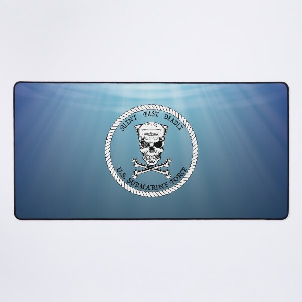 Item preview, U.S. Submarine Force Silent Fast Skull Crossbones Sailor designed and sold by MadMando.
