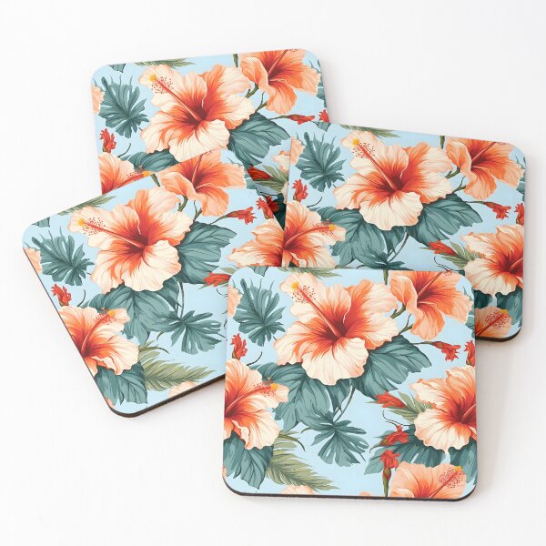 Item preview, Hibiscus Flowers Pattern 16 designed and sold by DigitalPatternx.