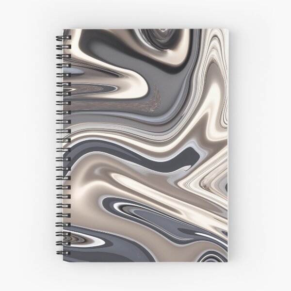 Item preview, Retro silver liquid paint marble pattern designed and sold by 1Celery.