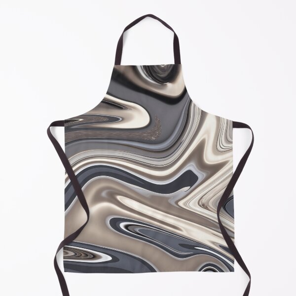 Item preview, Retro silver liquid paint marble pattern designed and sold by 1Celery.