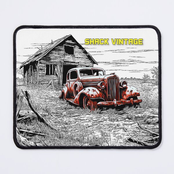 Item preview, Shack Vintage - Abandoned, Rusting, Vintage Car Outside Derelict Shack designed and sold by liminal-concept.