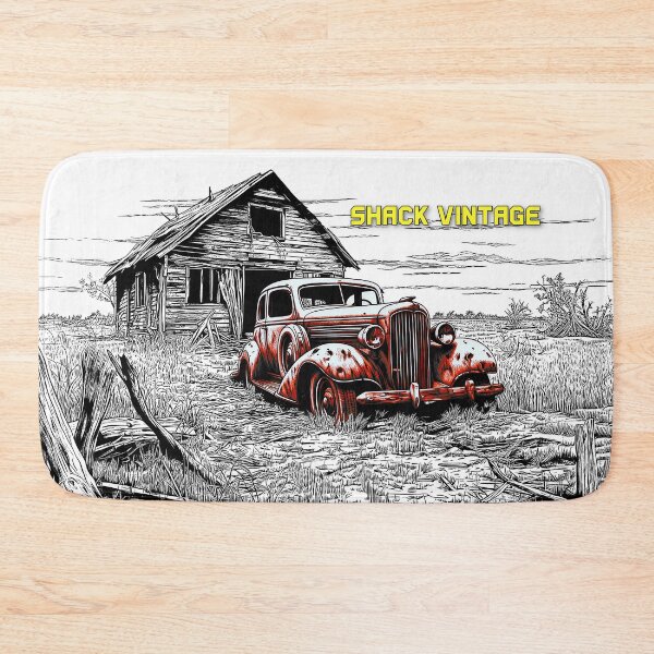 Item preview, Shack Vintage - Abandoned, Rusting, Vintage Car Outside Derelict Shack designed and sold by liminal-concept.