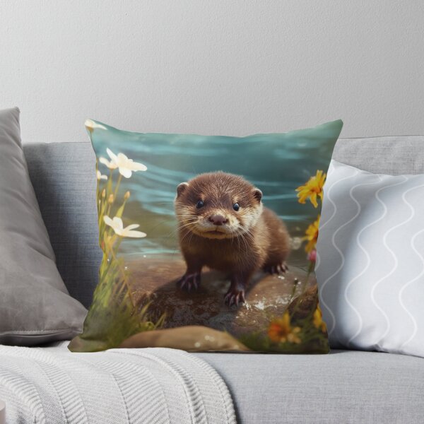 Item preview, Cute Sea Otter - Cute Baby Animals  designed and sold by baby-animal-art.