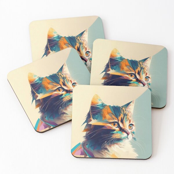 Item preview, Abstract Cat Art: Unique and Whimsical Masterpieces  designed and sold by jirizenno.