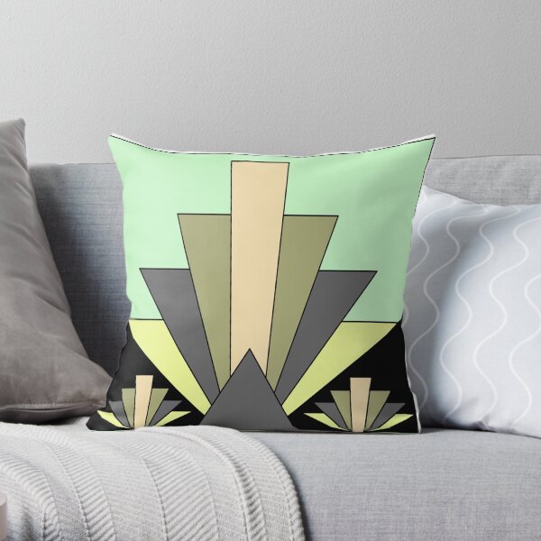 jazz age three Throw Pillow