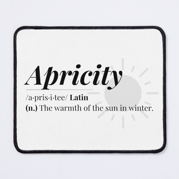 Item preview, Apricity Word Definition  designed and sold by Feather n'  Ink.