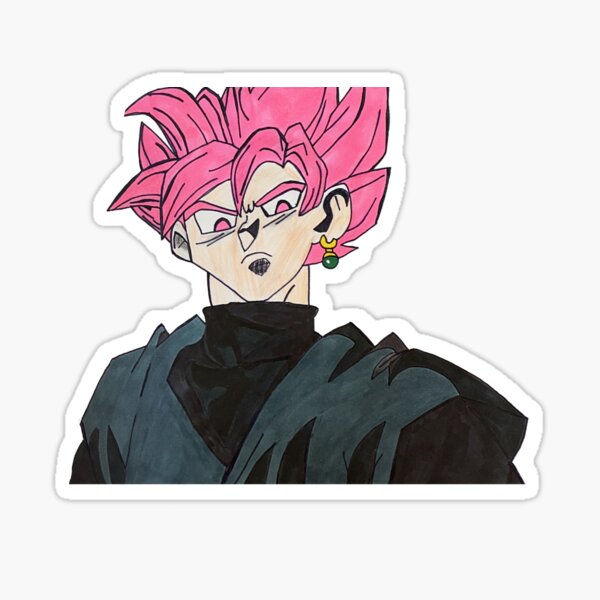 Goku Black Super Rose Power Sticker for Sale by CharlesMulder