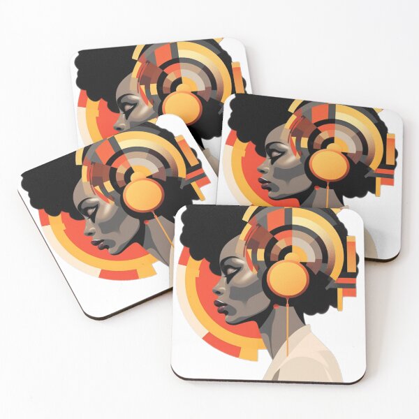 Item preview, Future Tech meets Afrobeat: Psychedelic African Woman Artwork designed and sold by Brand Uno Studio.