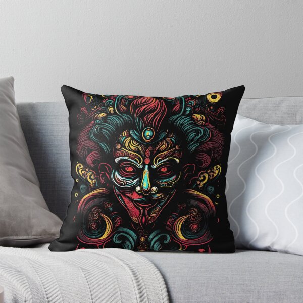 Item preview, clown facing forward with intricate patterns and colors  designed and sold by mixreality.