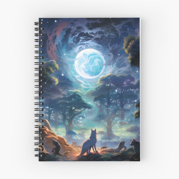 Item preview, Celestial Nocturne: Mystical Animals in the Night  designed and sold by MystiCanvas.