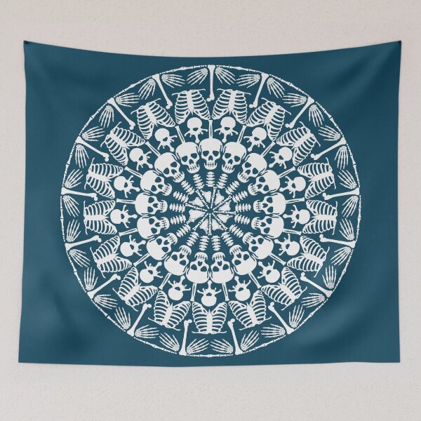 Item preview, Bone Mandala Sticker designed and sold by SceneOfTheCrime.