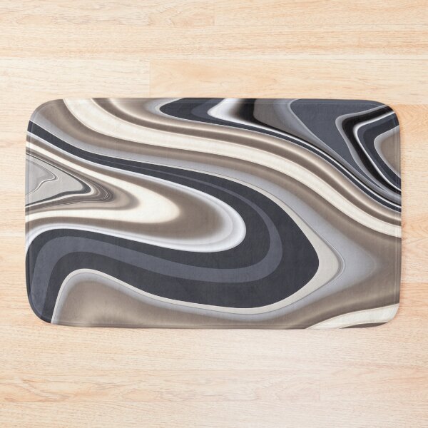Item preview, Cool silver liquid paint marble pattern designed and sold by 1Celery.