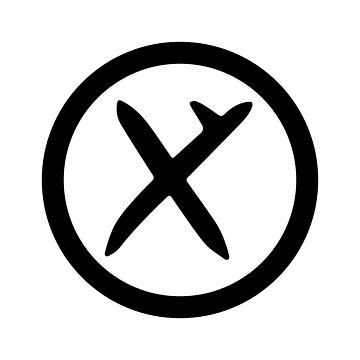 Artwork thumbnail, Hooked Cross (in black) by ANGELSONLY