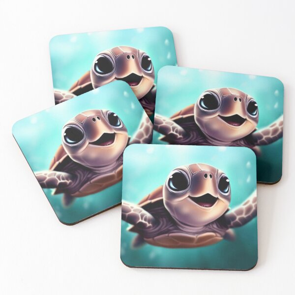 Item preview, Cute Sea Turtle - Cute Baby Animals  designed and sold by baby-animal-art.