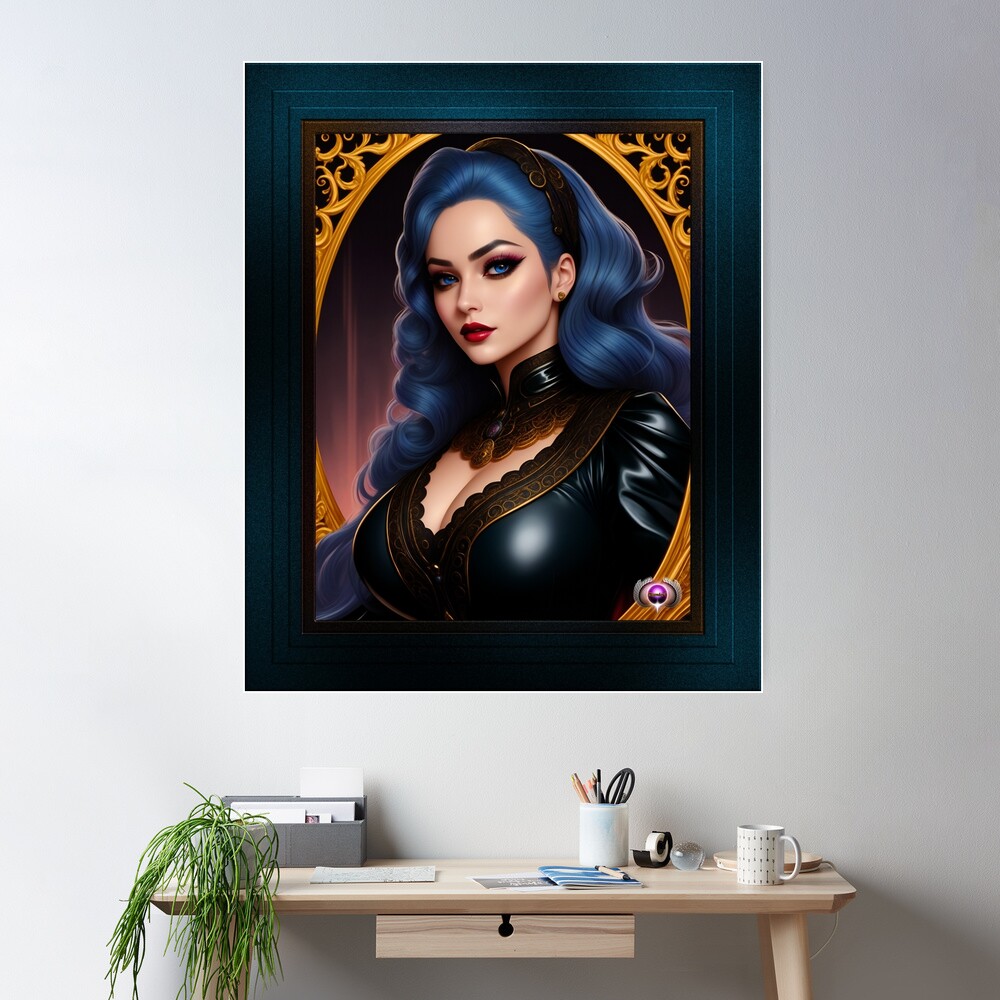 Constanzia Reciantia Stunning AI Concept Art Portrait by Xzendor7 Wall Decor Poster