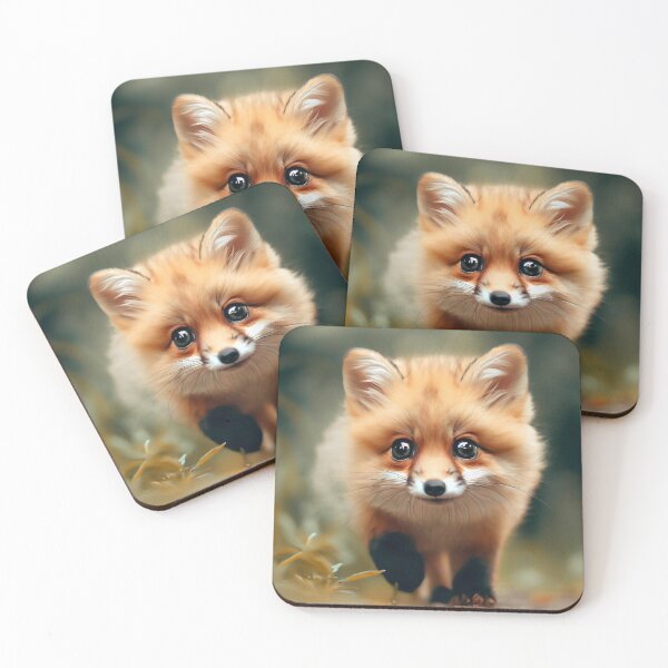 Item preview, Cute Fox - Cute Baby Animals  designed and sold by baby-animal-art.