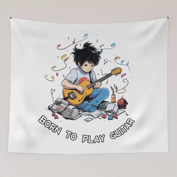 Item preview, Born to Play Guitar, guitar, music art designed and sold by PrintDesignLab.