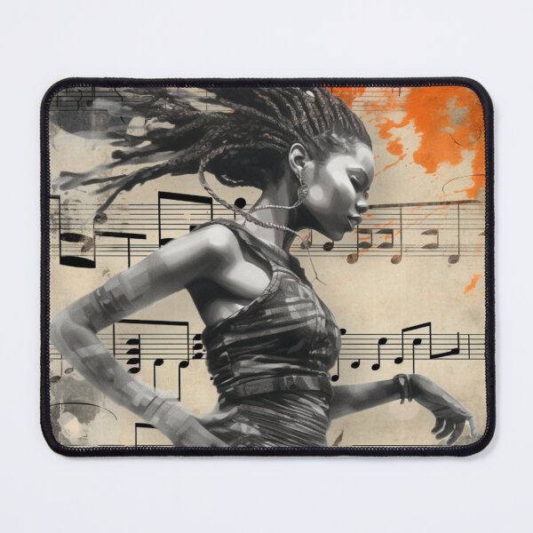 Item preview, Sunprint Technique Art: Rhythmic Blend of Figure and Music with African Touch designed and sold by Brand Uno Studio.