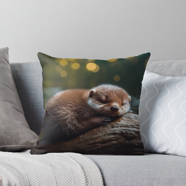 Item preview, Cute Sleeping Otter - Cute Otter - Cute Baby Animals  designed and sold by baby-animal-art.