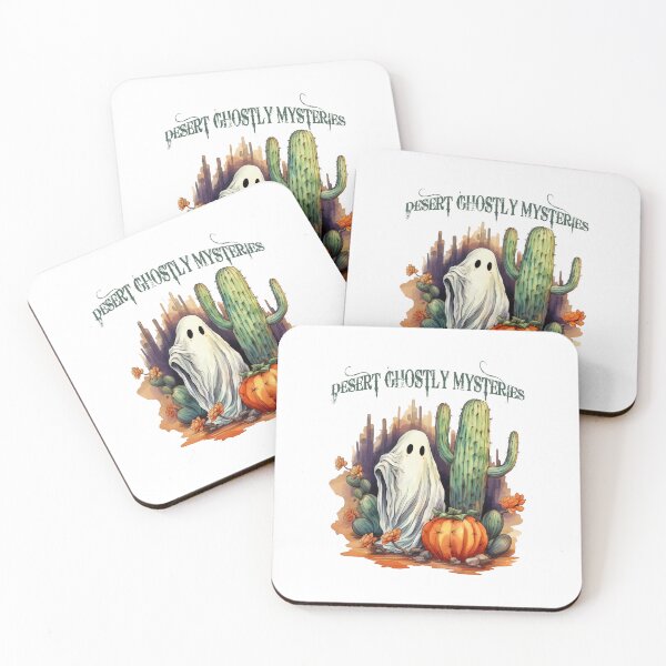Item preview, Spectral Desert Enigma: Ghostly Cactus, Ghosts, and Pumpkins T-Shirt designed and sold by Rebekkahsdesign.