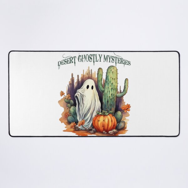 Item preview, Spectral Desert Enigma: Ghostly Cactus, Ghosts, and Pumpkins T-Shirt designed and sold by Rebekkahsdesign.