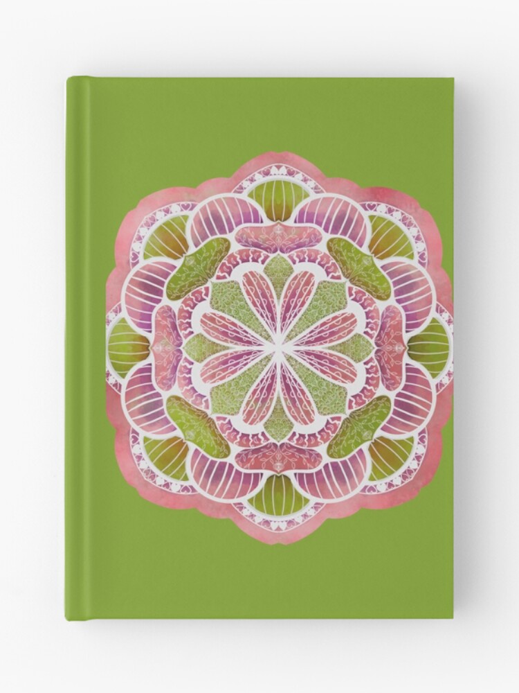 Thumbnail 1 of 3, Journal, Multi Color Mandala designed and sold by CarrieBrose.