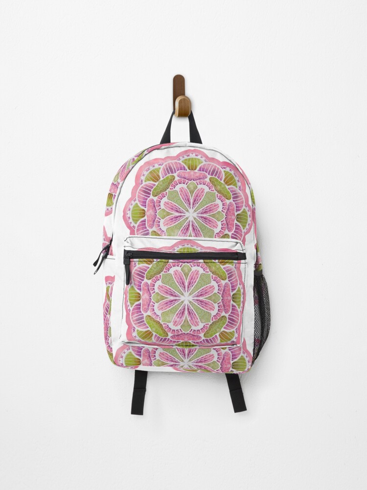 Thumbnail 1 of 3, Backpack, Multi Color Mandala designed and sold by CarrieBrose.