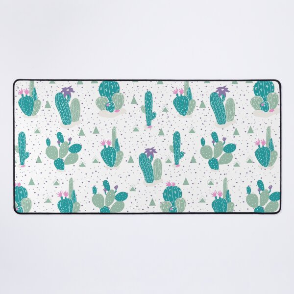 Item preview, Cactus-themed digital pattern with white background designed and sold by VirtualPalette.