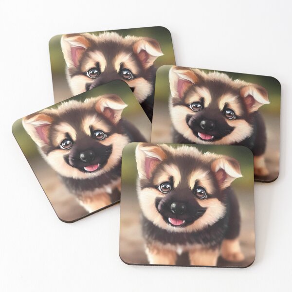 Item preview, Cute German Shepherd - Cute Baby Animals  designed and sold by baby-animal-art.
