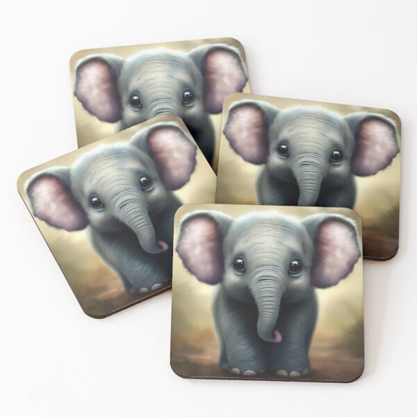 Item preview, Cute Elephant - Cute Baby Animals designed and sold by baby-animal-art.