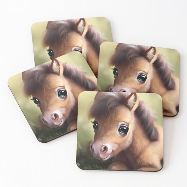 Item preview, Cute Pony - Cute Baby Animals  designed and sold by baby-animal-art.
