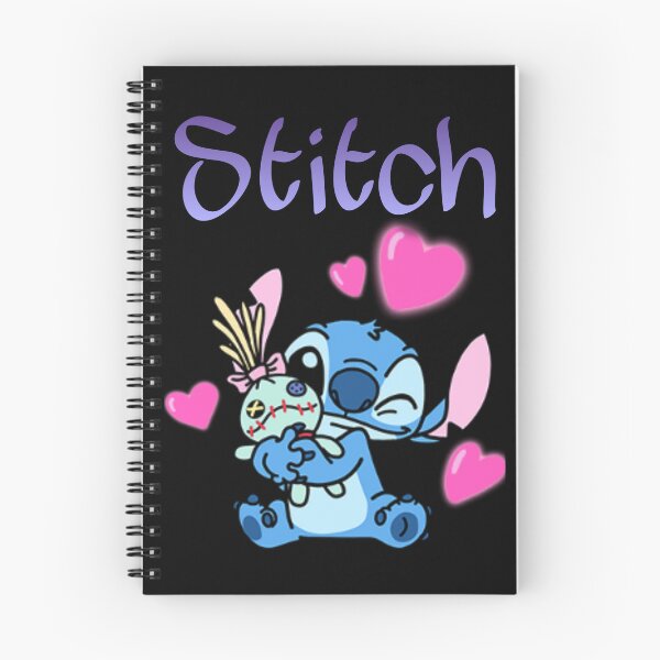 Item preview, Stitch and his peluche - Spiral Notebooks designed and sold by MartiDisneyShop.
