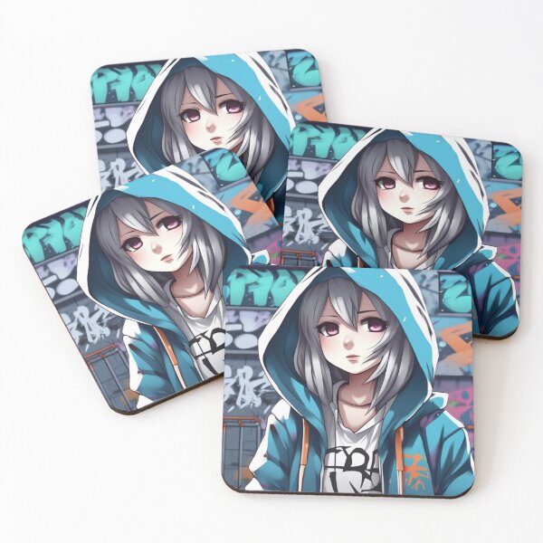 Artikelvorschau, Anime-Graffiti-Skater-Mädchen entworfen und verkauft von Fredro.