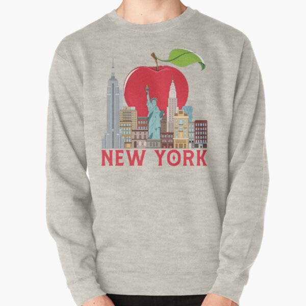 Vintage New York City Big Apple Crewneck Sweatshirt Fruit of 