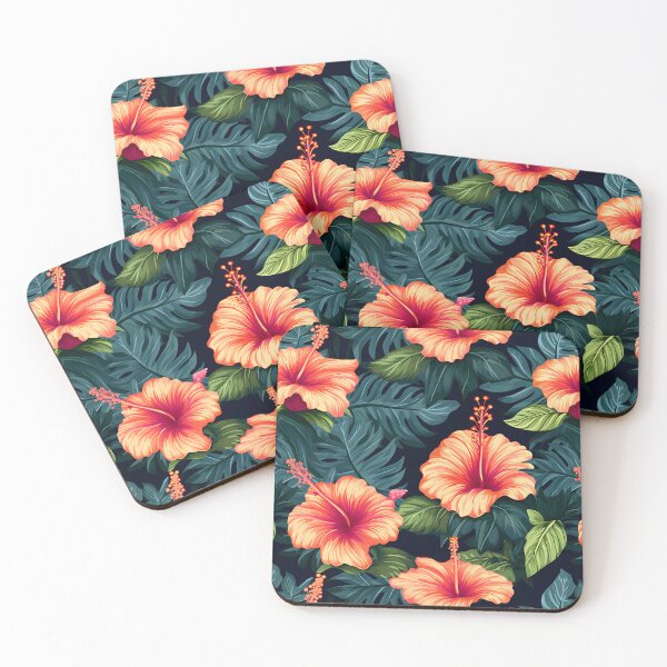 Item preview, Hibiscus Flowers Pattern 20 designed and sold by DigitalPatternx.