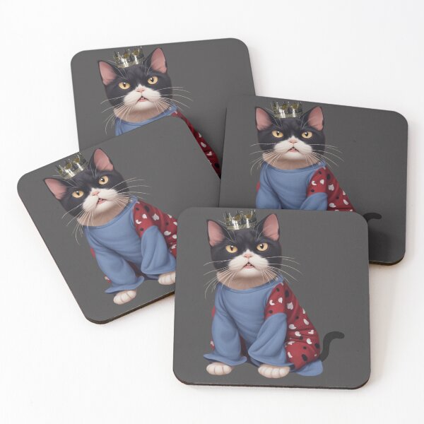 Item preview, Cute king cat designed and sold by CustomArtistry.