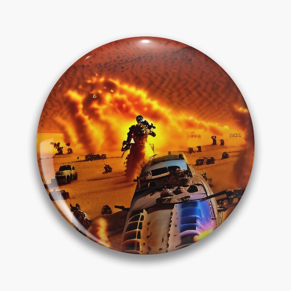 Item preview, A ravaged world of sand dunes and searing heat designed and sold by PixieDustAIArt.