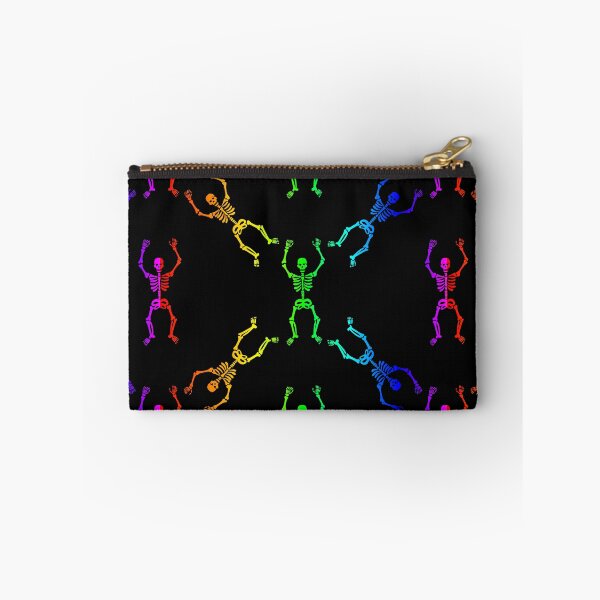 Item preview, black rainbow skull skeleton pattern designed and sold by Gossip Rag.