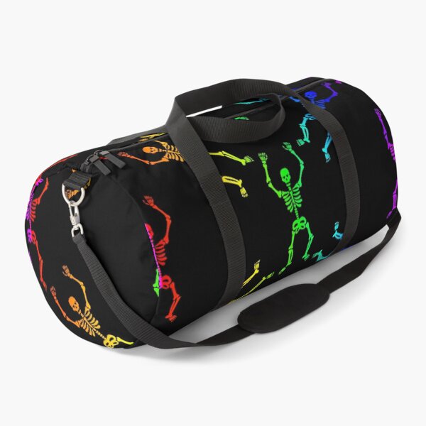 Item preview, black rainbow skull skeleton pattern designed and sold by Gossip Rag.