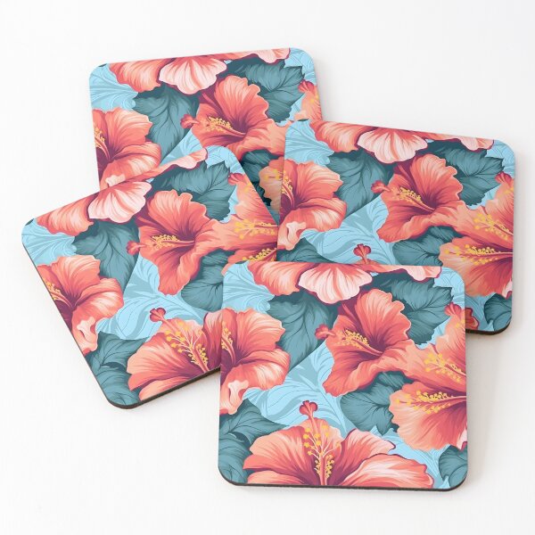 Item preview, Hibiscus Flowers Pattern 17 designed and sold by DigitalPatternx.