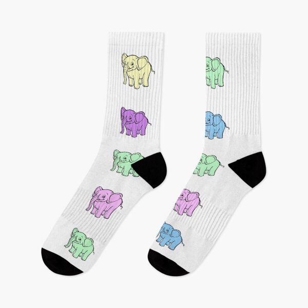 Item preview, colorful elephants designed and sold by KacperStore.