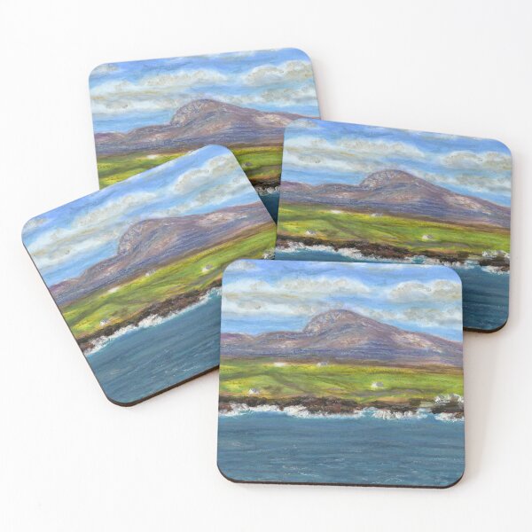 Item preview, Mynydd Tŵr or Holyhead Mountain from Bae Trearddur Bay on Anglesey designed and sold by LymphomaLass.