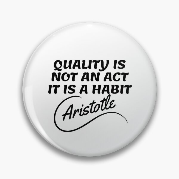 Item preview, Aristotle Quotes - Habit designed and sold by Writer Quotes.