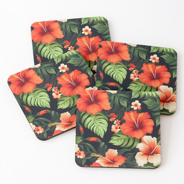 Item preview, Hibiscus Flowers Pattern 21 designed and sold by DigitalPatternx.